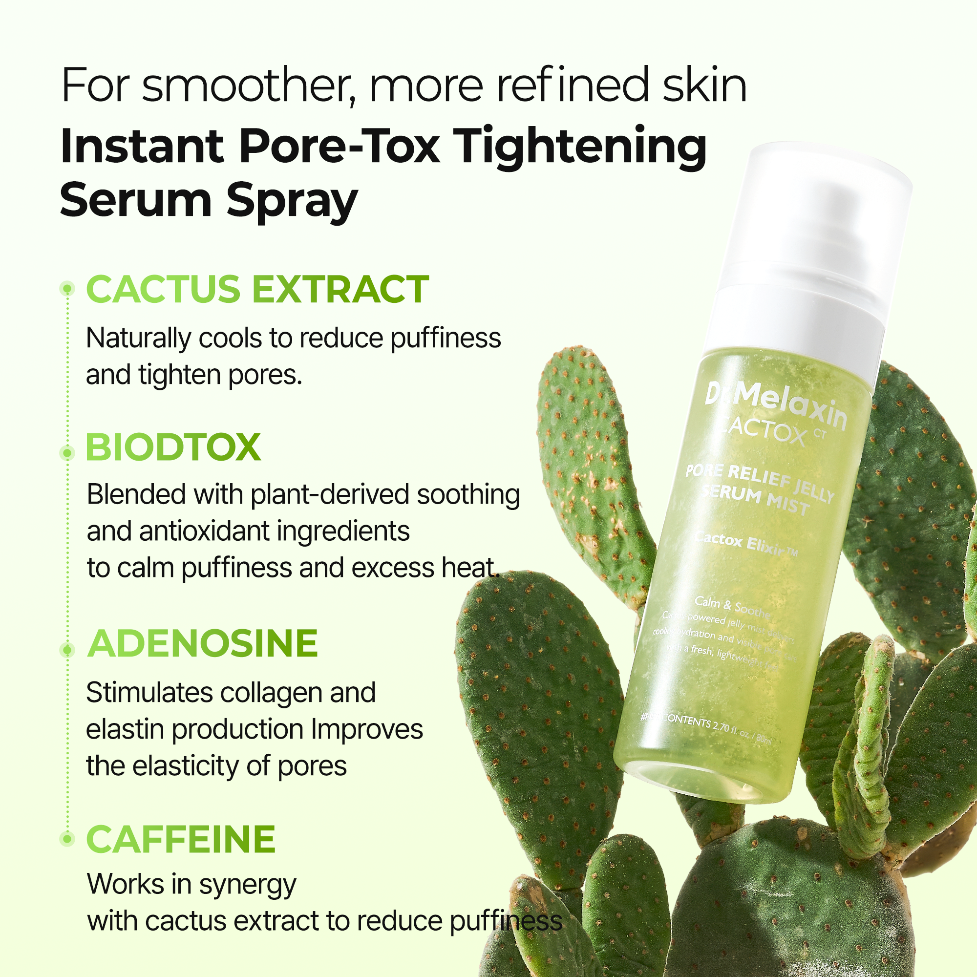 Cactox Pore Relief Jelly Serum Mist - image 6